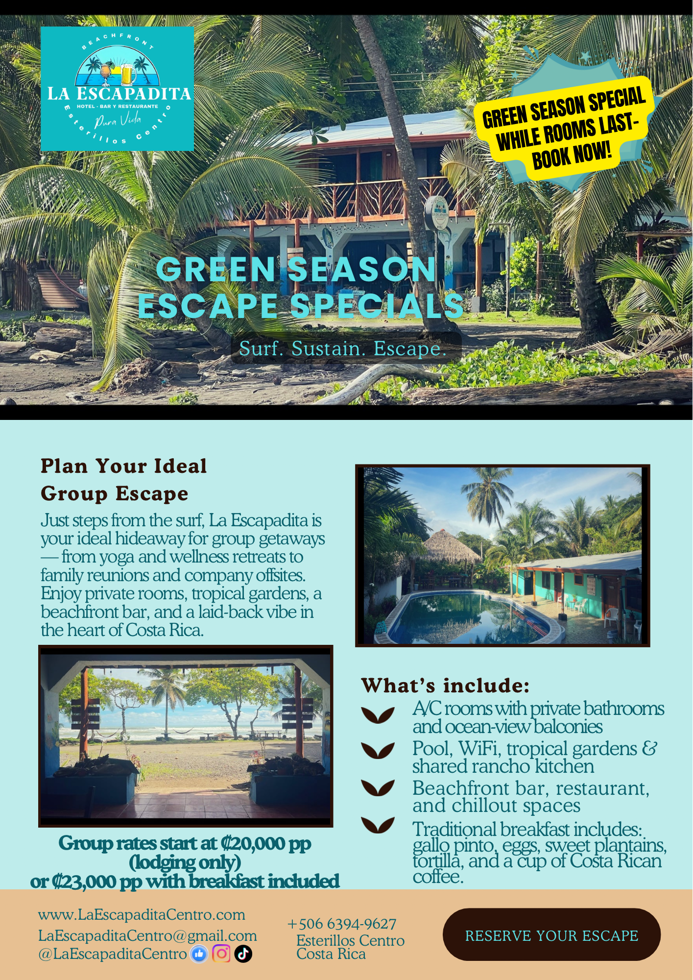 Green Season Escape Specials!